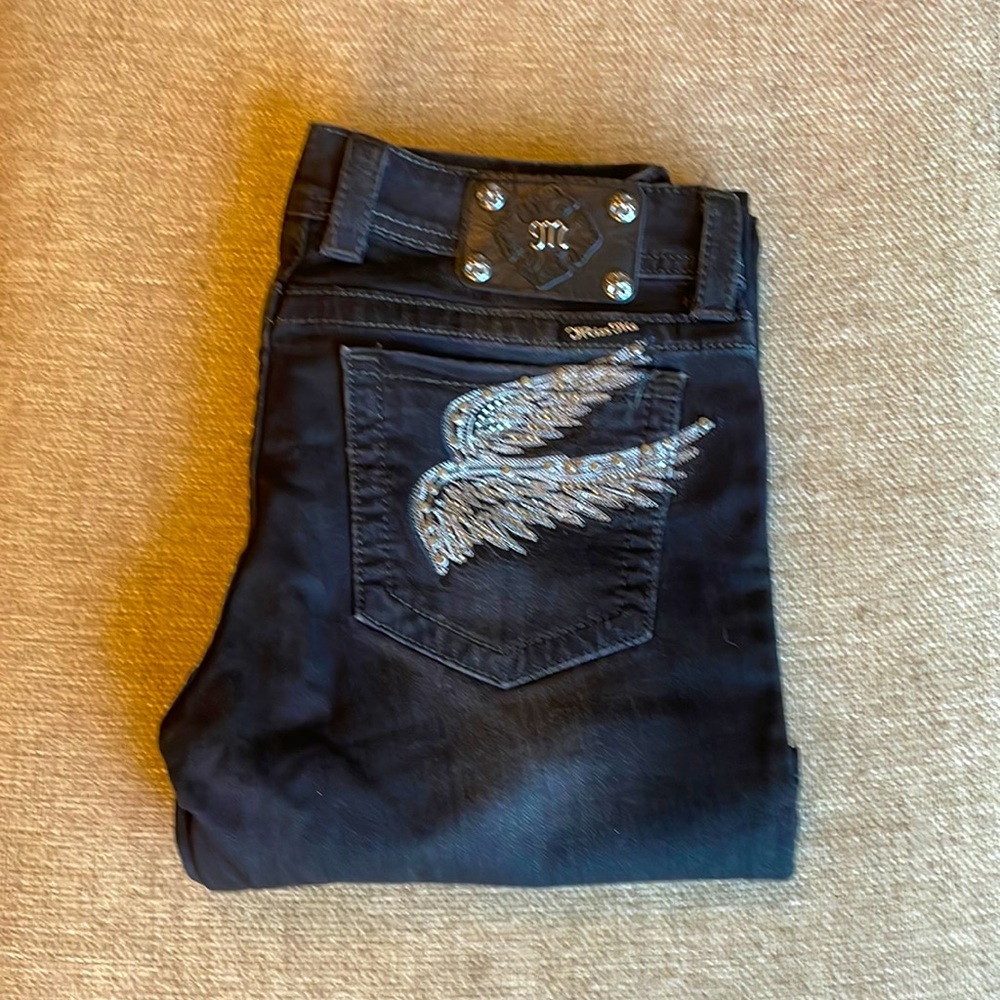 Miss Me Woman’s jeans size 30, boot cut, black.
